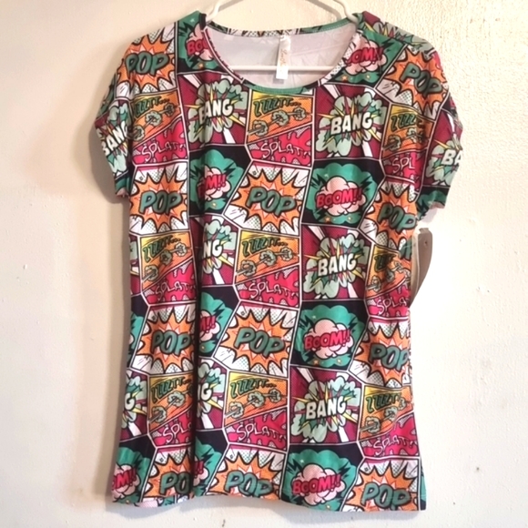 Women's Pop Printed Muscle Tee - Picture 2 of 4